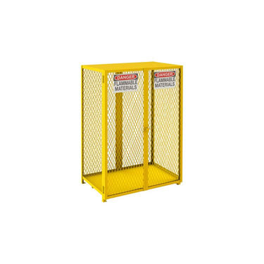 DURHAM ECON GAS CYL CAB VERT, 12 CYL, YELLOW - Model EGCVC12-50